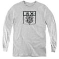 thumbnail image 1 of Trevco  BUK103-YL-2 Buick & 1946 Emblem-Youth Long Sleeve Tee, Athletic Heather - Medium, 1 of 1