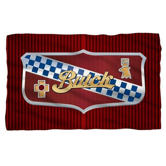 Trevco BUK109-BKT1-36x58 Buick-Emblem - Fleece Blanket, White - 36 x 58 in.