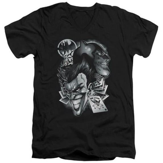 Trevco Batman-Archenemies - Short Sleeve Adult 30-1 Tee - Black- Extra Large