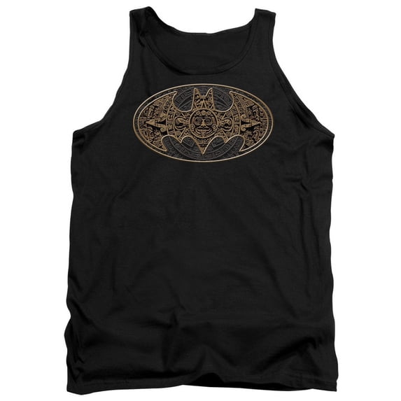 Trevco Batman-Aztec Bat Logo - Adult Tank Top - Black, 2X