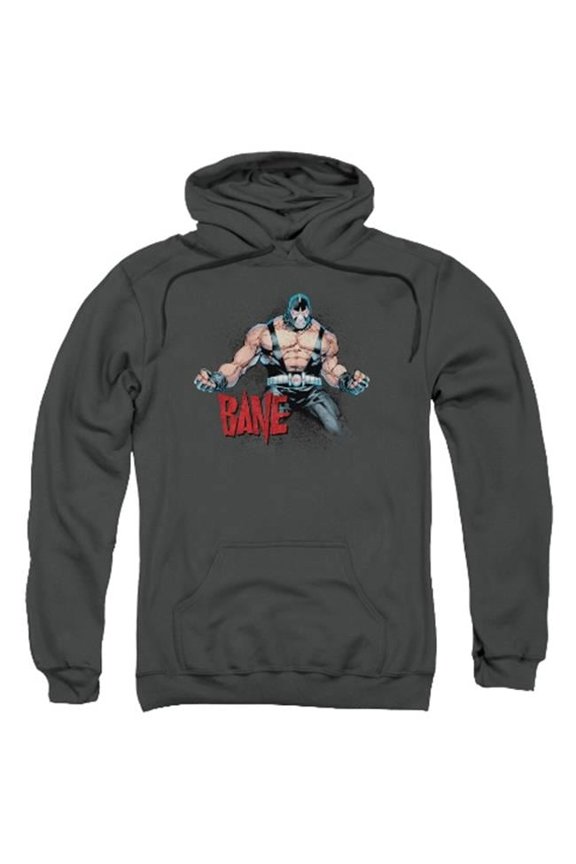 Batman-Bane Flex - Adult Pull-Over Hoodie - Charcoal- Small