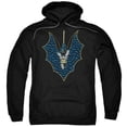thumbnail image 1 of Trevco  Batman & Bat Fill Adult Pull-Over Hoodie, Black - 3X, 1 of 1