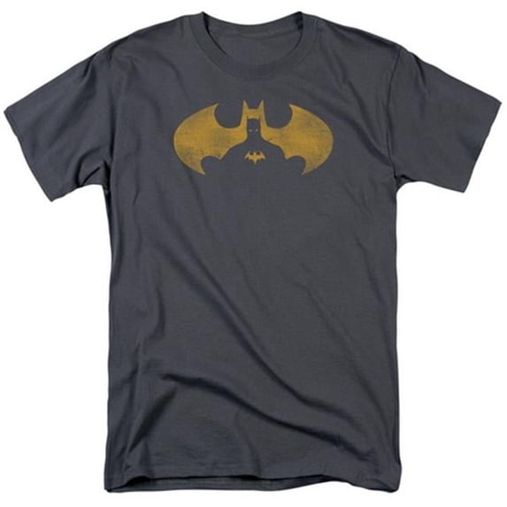 Trevco Batman-Bat Symbol Knockout - Charcoal- Large