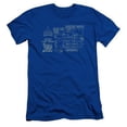 thumbnail image 1 of Trevco Batman-Batmobile - Short Sleeve Adult 30-1 Tee - Royal Blue, Large, 1 of 1