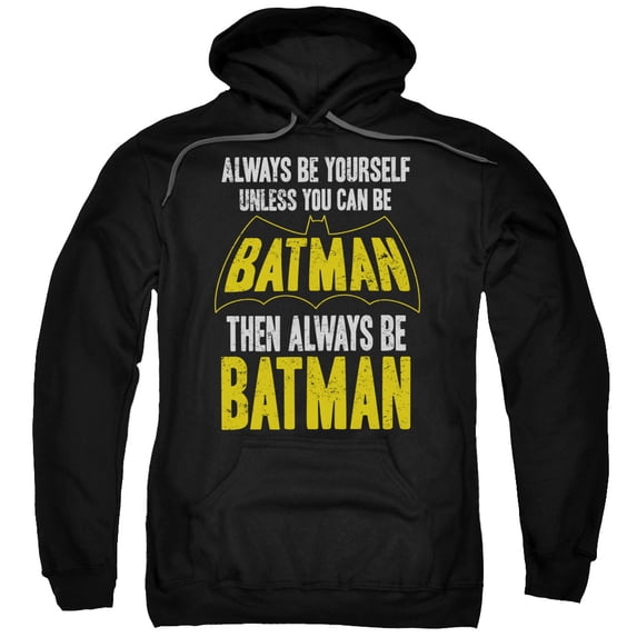 Batman Men's Be Batman Hooded Sweatshirt Large Black