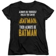 thumbnail image 1 of Trevco Batman-Be Batman - Short Sleeve Womens Tee - Black- Medium, 1 of 1