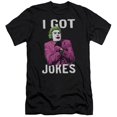 thumbnail image 1 of Trevco  Batman Classic TV & Got Jokes Adult Cotton Premium Canvas Brand Slim Fit 30-1 T-Shirt, Black - Large, 1 of 1
