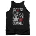 thumbnail image 1 of Trevco Batman Classic Tv-Bat Channel - Adult Tank Top - Black- 2X, 1 of 1
