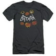 thumbnail image 1 of Trevco Batman Classic Tv-Sound Effects - Short Sleeve Adult 30-1 Tee - Charcoal- 2X, 1 of 2