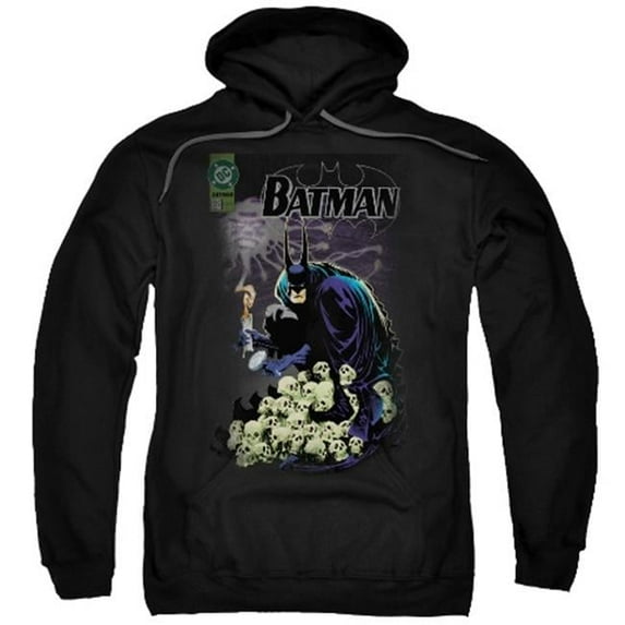 Trevco Batman-Cover No. 516 - Adult Pull-Over Hoodie - Black- 3X