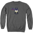 thumbnail image 1 of Trevco  Batman & Cute Batman Adult Crewneck Sweatshirt, Charcoal - 3X, 1 of 1