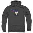 thumbnail image 1 of Trevco Batman-Cute Batman - Adult Pull-Over Hoodie - Charcoal- Medium, 1 of 2