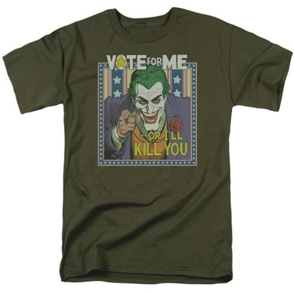 Trevco Batman-Dark Detective No. 1 - Short Sleeve Adult 18-1 Tee - Military Green- 3X