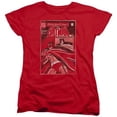 thumbnail image 1 of Trevco Batman-Doa Cover - Short Sleeve Womens Tee - Red- 2X, 1 of 1