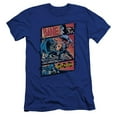 thumbnail image 1 of Trevco BM2072-PSF-4 Batman & Epic Battle Adult Cotton Premium Canvas Brand Slim Fit 30-1 T-Shirt, Royal Blue - Extra Large, 1 of 1