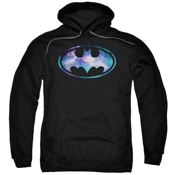 Trevco Batman & Galaxy 2 Signal Adult Pull-Over Hoodie, Black - 5X