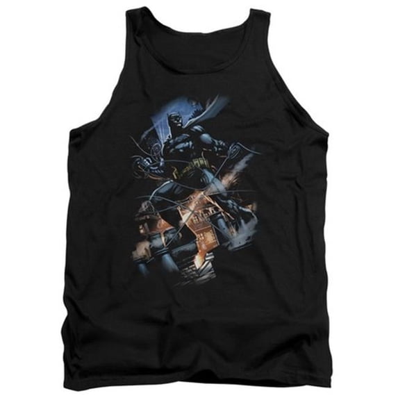 Trevco Batman-Gotham Knight - Adult Tank Top - Black- Small