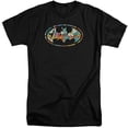 thumbnail image 1 of Trevco  Batman & Hawaiian Bat Adult Cotton Tall Fit Short Sleeve T-Shirt, Black - Extra Large, 1 of 1