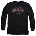 thumbnail image 1 of Trevco Batman-Hawaiian Shield - Long Sleeve Adult 18-1 Tee - Black- 2X, 1 of 1