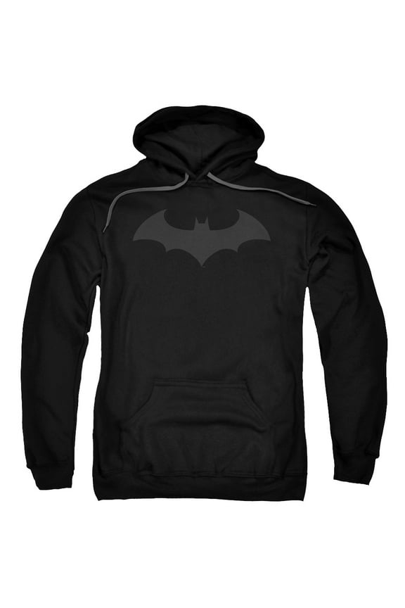 Batman Men's Hush Logo Hooded Sweatshirt Large Black