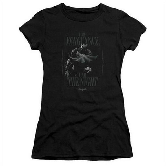 Trevco Batman-I Am - Short Sleeve Junior Sheer Tee - Black- Extra Large