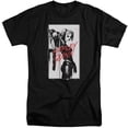 thumbnail image 1 of Trevco  Batman & Inked Quinn Adult Cotton Tall Fit Short Sleeve T-Shirt, Black - 2X, 1 of 1