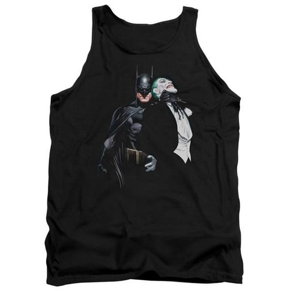 Trevco Batman & Joker Choke Adult Cotton Tank Top, Black - Small