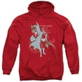 thumbnail image 1 of Trevco  Batman & Lean & Muscular Adult Pull-Over Hoodie, Red - 2X, 1 of 1
