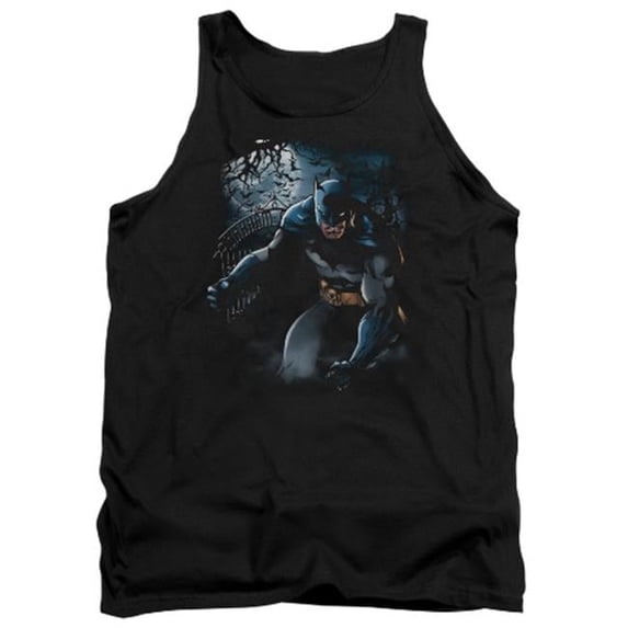 Trevco Batman-Light Of The Moon - Adult Tank Top - Black- Extra Large