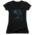 thumbnail image 1 of Trevco Batman-Lightning Strikes - Junior V-Neck Tee - Black, Small, 1 of 1