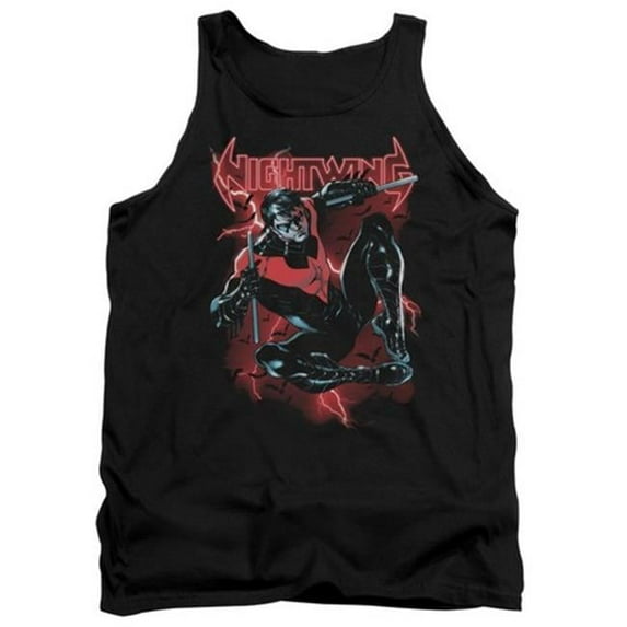 Trevco Batman-Lightwing - Adult Tank Top - Black- Medium