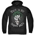 thumbnail image 1 of Trevco  BM2988-AFTH-8 Batman & Maniacal Spiral-Adult Pull-Over Hoodie, Black - 5X, 1 of 1