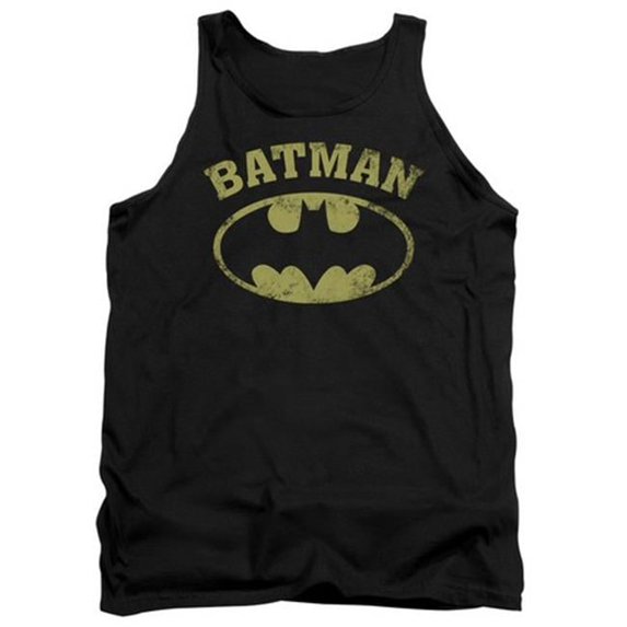 Trevco Batman-Over Symbol - Adult Tank Top - Black- Large