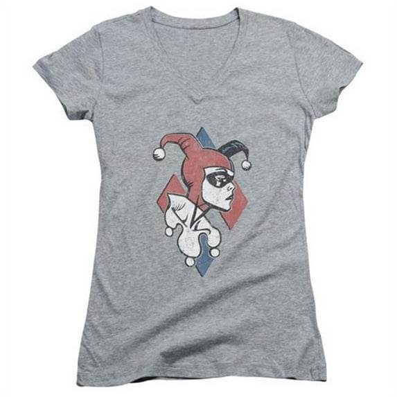 Trevco Batman-Profiling - Junior Tee - Athletic Heather- Small