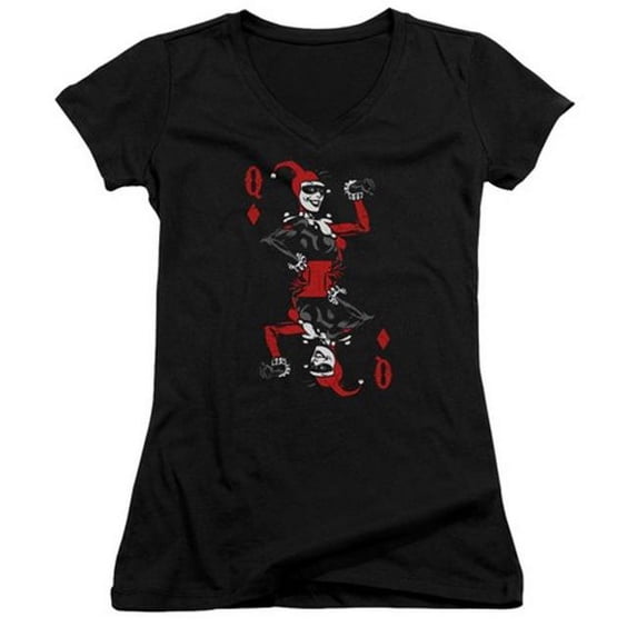 Trevco Batman-Quinn Of Diamonds - Junior Tee - Black, 2X