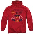 thumbnail image 1 of Trevco Batman-Ready For Action - Adult Pull-Over Hoodie - Red- Large, 1 of 2