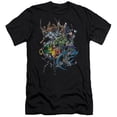 thumbnail image 1 of Trevco  Batman-Saints & Psychos Adult Cotton Premium Canvas Brand Slim Fit 30-1 T-Shirt, Black - Extra Large, 1 of 1