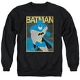 thumbnail image 1 of Trevco BM2430-AS-4 Batman & Simple BM Poster Adult Crewneck Sweatshirt, Black - Extra Large, 1 of 1