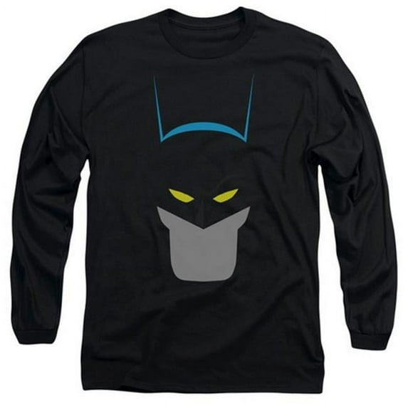 Trevco Batman-Simplified - Long Sleeve Adult 18-1 Tee - Black- Small