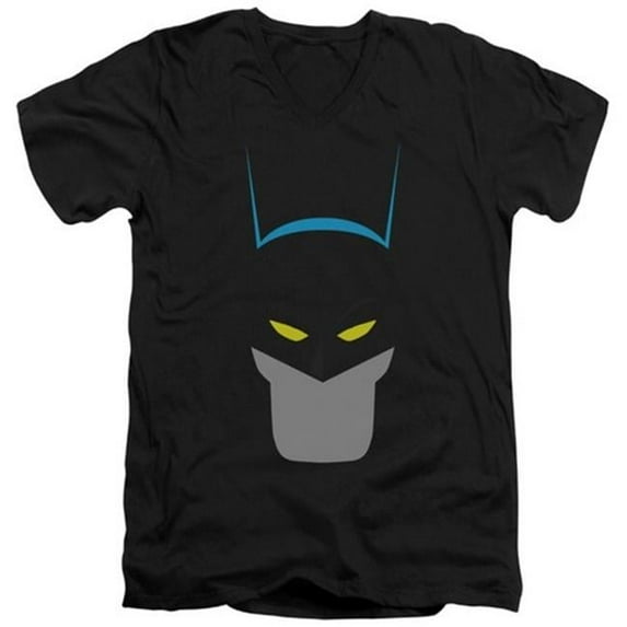 Trevco Batman-Simplified - Short Sleeve Adult 30-1 Tee - Black- Large