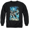 thumbnail image 1 of Trevco  Batman & Stormy Dark Knight Adult Crewneck Sweatshirt, Black - 3X, 1 of 1