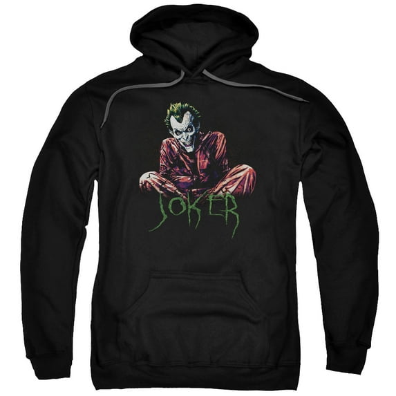 Men's Batman Straight Jacket Hooded Sweatshirt X-Large Black