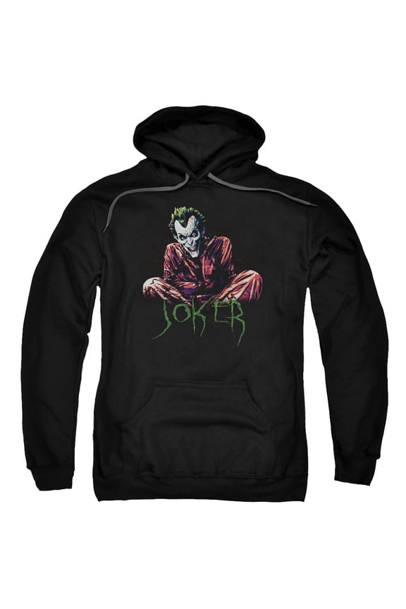 Men's Batman Straight Jacket Hooded Sweatshirt Medium Black