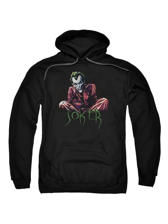 Men's Batman Straight Jacket Hooded Sweatshirt Small Black