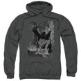 thumbnail image 1 of Trevco Batman-The Knight Life - Adult Pull-Over Hoodie - Charcoal- Medium, 1 of 1