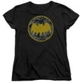 thumbnail image 1 of Trevco  Batman & Vintage Symbol Collage Short Sleeve Cotton Womens T-Shirt, Black - Small, 1 of 1