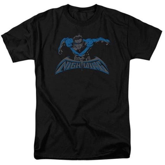 Trevco Batman-Wing Of The Night - Short Sleeve Adult 18-1 Tee - Black- 4X