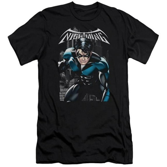 Trevco Batman & a Legacy Adult Cotton Premium Canvas Brand Slim Fit 30-1 T-Shirt, Black - Medium