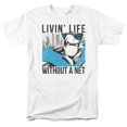 thumbnail image 1 of Trevco  Batman without a Net-S by S Adult Short Sleeve Shirt - White - Extra Large, 1 of 1