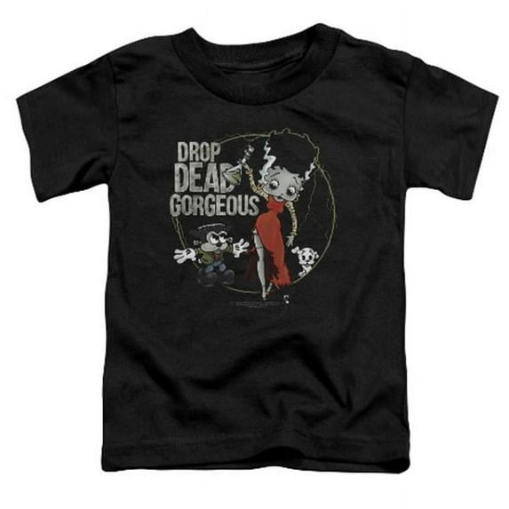Trevco Betty Boop-Drop Dead Gorgeous - Short Sleeve Toddler Tee - Black- Small 2T